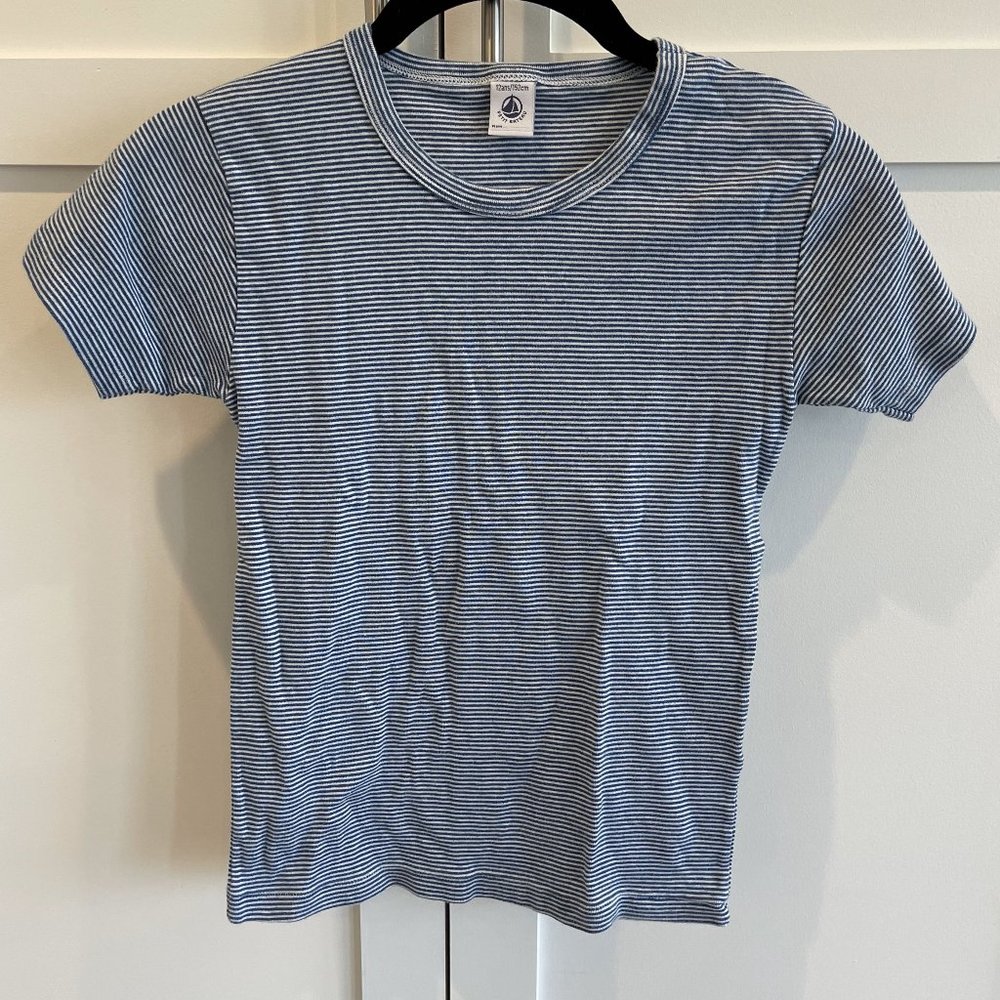 Petit Bateau TShirt - Blue/White Stripe